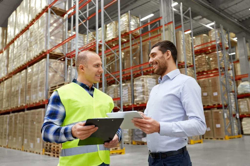 consulting with warehouse employer